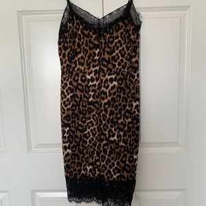 Venus animal print slip dress